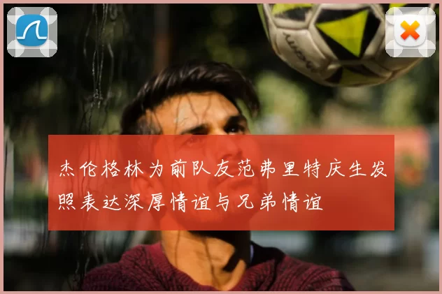 杰伦格林为前队友范弗里特庆生发照表达深厚情谊与兄弟情谊