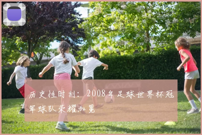 历史性时刻:2008年足球世界杯冠军球队荣耀加冕