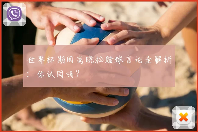 世界杯期间高晓松赌球言论全解析:你认同吗?